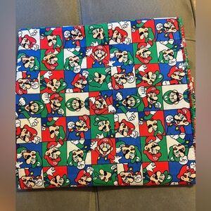Mario Brother Grid 2021 Nintendo 2 Yards Precut Fabric 44” x 72” NEW